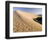 Sand Dunes and Oasis, Desert, Dunhuang, Gansu, China-Porteous Rod-Framed Photographic Print