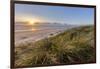 Sand Dunes and Pacific Ocean in the Oregon Dunes NRA, Oregon-Chuck Haney-Framed Photographic Print