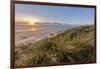 Sand Dunes and Pacific Ocean in the Oregon Dunes NRA, Oregon-Chuck Haney-Framed Photographic Print