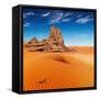 Sand Dunes and Rocks, Sahara Desert, Algeria-DmitryP-Framed Stretched Canvas