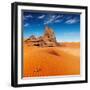 Sand Dunes and Rocks, Sahara Desert, Algeria-DmitryP-Framed Photographic Print