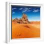 Sand Dunes and Rocks, Sahara Desert, Algeria-DmitryP-Framed Photographic Print