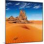 Sand Dunes and Rocks, Sahara Desert, Algeria-DmitryP-Mounted Photographic Print