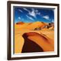 Sand Dunes and Rocks, Sahara Desert, Algeria-Dmitry Pichugin-Framed Photographic Print