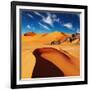 Sand Dunes and Rocks, Sahara Desert, Algeria-Dmitry Pichugin-Framed Photographic Print