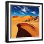 Sand Dunes and Rocks, Sahara Desert, Algeria-Dmitry Pichugin-Framed Photographic Print