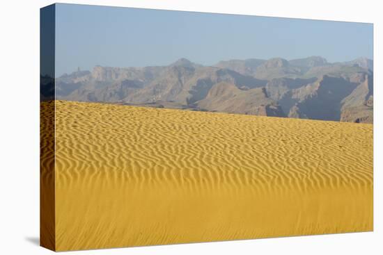 Sand Dunes at Sunset, Maspalomas Beach, Gran Canaria, Canary Islands, Spain, December 2008-Relanzón-Stretched Canvas