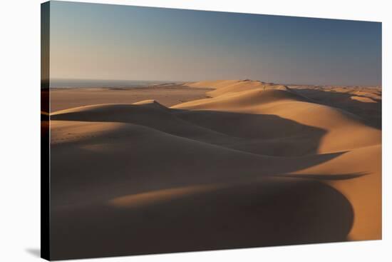 Sand Dunes at Sunset Near Swakopmund in Namibia-Alex Saberi-Stretched Canvas