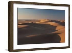 Sand Dunes at Sunset Near Swakopmund in Namibia-Alex Saberi-Framed Photographic Print