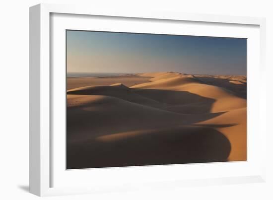 Sand Dunes at Sunset Near Swakopmund in Namibia-Alex Saberi-Framed Photographic Print