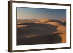 Sand Dunes at Sunset Near Swakopmund in Namibia-Alex Saberi-Framed Photographic Print