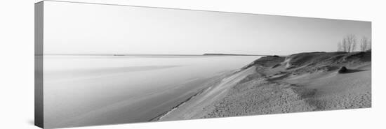 Sand Dunes at the Lakeside, Sleeping Bear Dunes National Lakeshore, Lake Michigan, Michigan, USA-null-Stretched Canvas
