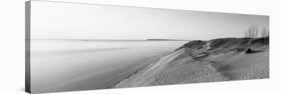 Sand Dunes at the Lakeside, Sleeping Bear Dunes National Lakeshore, Lake Michigan, Michigan, USA-null-Stretched Canvas