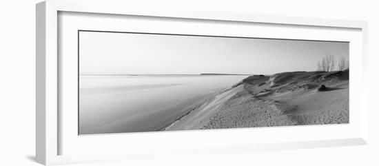 Sand Dunes at the Lakeside, Sleeping Bear Dunes National Lakeshore, Lake Michigan, Michigan, USA-null-Framed Photographic Print