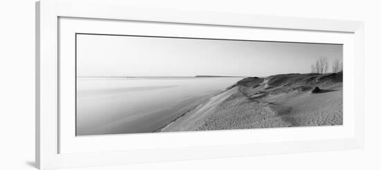 Sand Dunes at the Lakeside, Sleeping Bear Dunes National Lakeshore, Lake Michigan, Michigan, USA-null-Framed Photographic Print