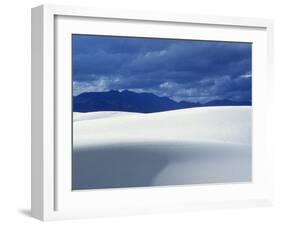 Sand Dunes at White Sands National Monument, New Mexico, USA-Diane Johnson-Framed Photographic Print