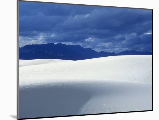 Sand Dunes at White Sands National Monument, New Mexico, USA-Diane Johnson-Mounted Photographic Print