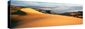 Sand Dunes in a Desert at Dusk, Coral Pink Sand Dunes State Park, Utah, USA-null-Stretched Canvas