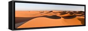 Sand Dunes in a Desert, Erg Chigaga, Sahara Desert, Morocco-null-Framed Stretched Canvas