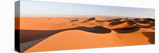 Sand Dunes in a Desert, Erg Chigaga, Sahara Desert, Morocco-null-Stretched Canvas