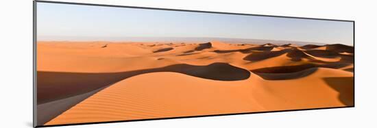 Sand Dunes in a Desert, Erg Chigaga, Sahara Desert, Morocco-null-Mounted Photographic Print