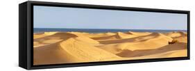 Sand Dunes in a Desert, Maspalomas, Grand Canary, Canary Islands, Spain-null-Framed Stretched Canvas