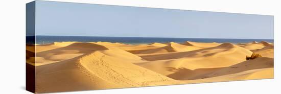 Sand Dunes in a Desert, Maspalomas, Grand Canary, Canary Islands, Spain-null-Stretched Canvas