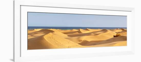 Sand Dunes in a Desert, Maspalomas, Grand Canary, Canary Islands, Spain-null-Framed Photographic Print