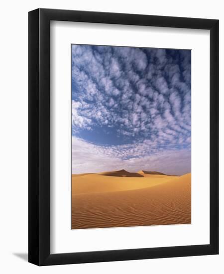 Sand Dunes in Erg Chebbi Sand Sea, Sahara Desert, Near Merzouga, Morocco, North Africa, Africa-Lee Frost-Framed Photographic Print