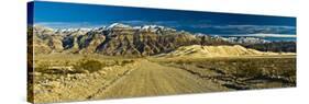 Sand Dunes in Front of a Mountain Range, Eureka Valley Sand Dunes, Eureka Valley, Inyo County, C...-null-Stretched Canvas