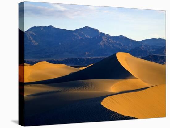 Sand Dunes in Mesquite Flat, Death Valley National Park, California, USA-Bernard Friel-Stretched Canvas
