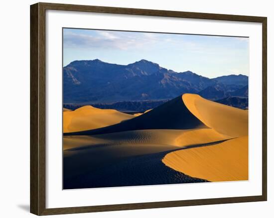 Sand Dunes in Mesquite Flat, Death Valley National Park, California, USA-Bernard Friel-Framed Photographic Print