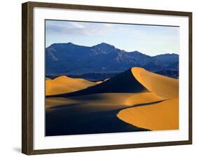 Sand Dunes in Mesquite Flat, Death Valley National Park, California, USA-Bernard Friel-Framed Photographic Print