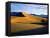 Sand Dunes in Mesquite Flat, Death Valley National Park, California, USA-Bernard Friel-Framed Stretched Canvas