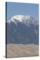 Sand Dunes in the Great Sand Dunes National Park and Preserve with Sangre Cristo Mountains-Richard Maschmeyer-Stretched Canvas