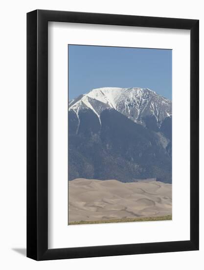 Sand Dunes in the Great Sand Dunes National Park and Preserve with Sangre Cristo Mountains-Richard Maschmeyer-Framed Photographic Print