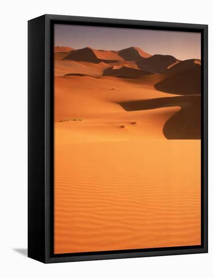 Sand Dunes, Namibia-Peter Adams-Framed Stretched Canvas