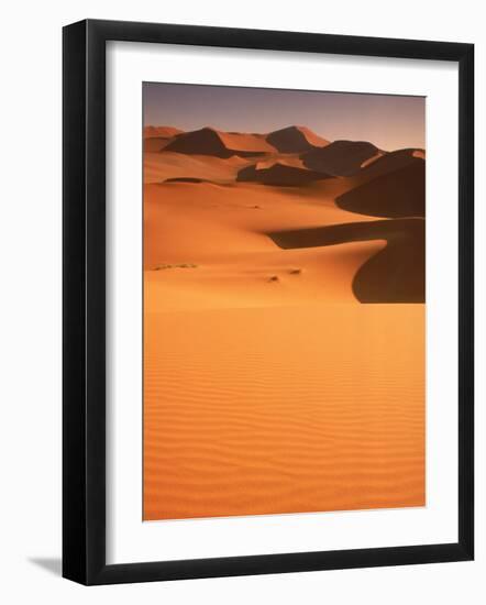 Sand Dunes, Namibia-Peter Adams-Framed Photographic Print