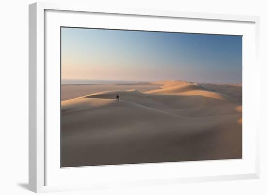 Sand Dunes Near Swakopmund in Namibia-Alex Saberi-Framed Photographic Print