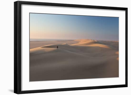 Sand Dunes Near Swakopmund in Namibia-Alex Saberi-Framed Photographic Print