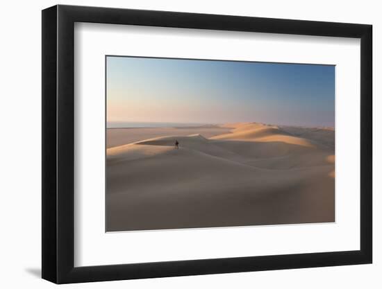 Sand Dunes Near Swakopmund in Namibia-Alex Saberi-Framed Photographic Print