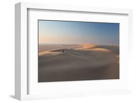 Sand Dunes Near Swakopmund in Namibia-Alex Saberi-Framed Photographic Print