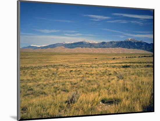 Sand Dunes of Great Sand Dunes National Park and Preserve in the Sangre De Cristo Mountains, CO-Bernard Friel-Mounted Photographic Print