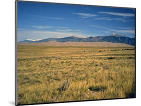 Sand Dunes of Great Sand Dunes National Park and Preserve in the Sangre De Cristo Mountains, CO-Bernard Friel-Mounted Photographic Print