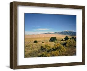 Sand Dunes of Great Sand Dunes National Park and Preserve in the Sangre De Cristo Mountains, CO-Bernard Friel-Framed Photographic Print