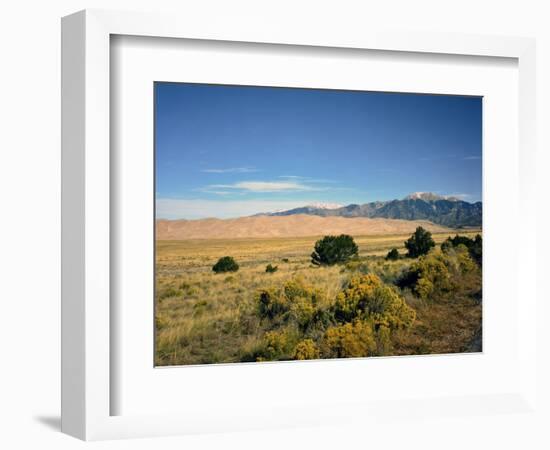 Sand Dunes of Great Sand Dunes National Park and Preserve in the Sangre De Cristo Mountains, CO-Bernard Friel-Framed Photographic Print