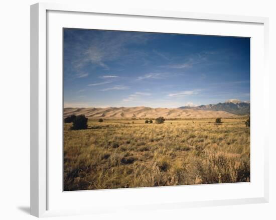 Sand Dunes of Great Sand Dunes National Park and Preserve in the Sangre De Cristo Mountains, CO-Bernard Friel-Framed Photographic Print