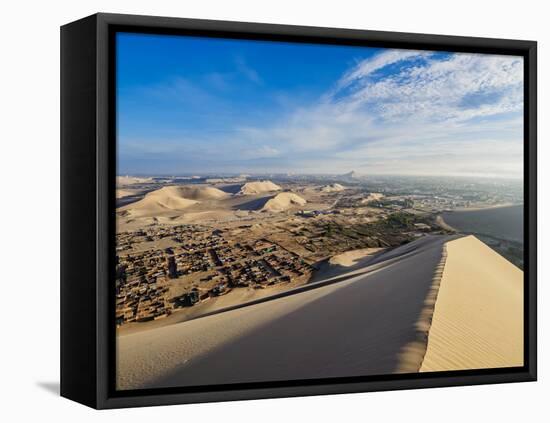 Sand dunes of Ica Desert near Huacachina, Ica Region, Peru, South America-Karol Kozlowski-Framed Stretched Canvas