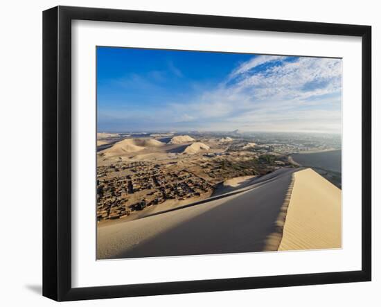 Sand dunes of Ica Desert near Huacachina, Ica Region, Peru, South America-Karol Kozlowski-Framed Photographic Print