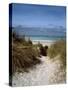 Sand dunes on beach, Abers Coast, Finistere, Brittany, France-null-Stretched Canvas